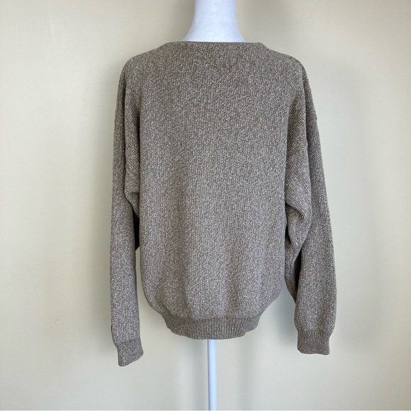 Vtg Gear for Sports 1/4 Button-up Knit Grandpa Sweater ‘Notre Dame’ Logo Sz L - Picture 2 of 16